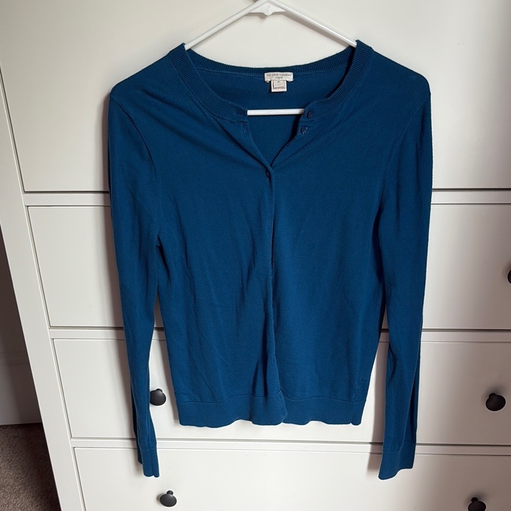 J. Crew Blue Cardigan Sweater